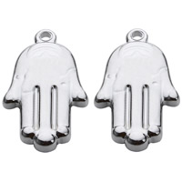 Stainless Steel Pendants, Hand, original color, 12x20mm, Hole:Approx 2mm, 10PCs/Bag, Sold By Bag