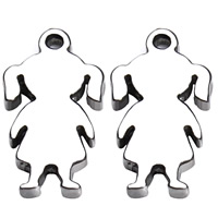 Stainless Steel Pendants, Girl, original color, 6x12mm, Hole:Approx 2mm, 30PCs/Bag, Sold By Bag