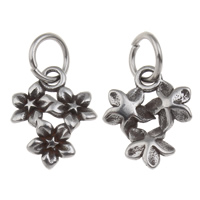 316 Stainless Steel Pendant Flower blacken Approx 5mm Sold By PC