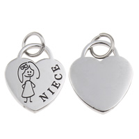 316 Stainless Steel Pendant Lock with letter pattern & enamel Approx 5mm Sold By PC