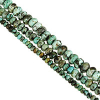 Natürliche afrikanische Türkis Perle, verschiedene Größen vorhanden, Länge:ca. 16 ZollInch, verkauft von Menge