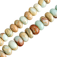 Aqua Terra Jasper Beads Rondelle natural Approx 0.8-1mm Length Approx 16 Inch Sold By Lot