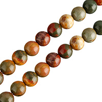 Rote Kiefer Perle, rund, natürlich, verschiedene Größen vorhanden, Bohrung:ca. 0.5-1mm, Länge:ca. 16 ZollInch, verkauft von Menge