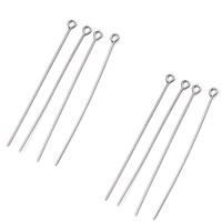 Stainless Steel Eyepins original color Approx 1.5mm Sold By Bag