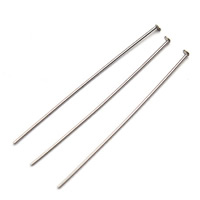 Stainless Steel Headpins, different size for choice, original color, 100PCs/Bag, Sold By Bag