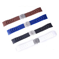 Watch Bands Silicone stainless steel magnetic clasp Sold By Set