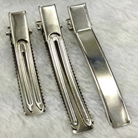 Alligator Hair Clip Iron platinum color plated lead & cadmium free Sold By Bag