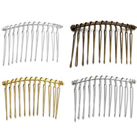Iron Decorative Hair Comb Finding plated lead & cadmium free 50mm Sold By Bag
