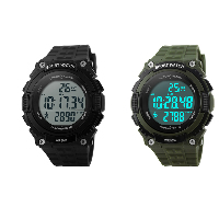 Мужские ювелирные часы SKmei®, Силикон, с пластик, LED & Мужский & водонепроницаемый, Много цветов для выбора, 48mm, длина:Приблизительно 9.4 дюймовый, продается PC