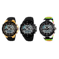 comeon® Men Jewelry Watch, Silicone, with Plastic, different designs for choice & LED & for man & waterproof, 45mm, Length:Approx 8.1 Inch, Sold By PC