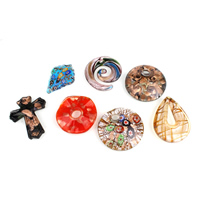 Fashion Lampwork Pendants handmade mixed - Approx 4-10mm Sold By Box