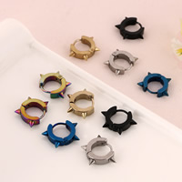Stainless Steel Huggie Hoop Earring, plated, more colors for choice, 4x9mm, 50Pairs/Bag, Sold By Bag