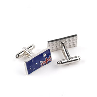 Cufflinks, Tibetan Style, Rectangle, platinum color plated, enamel, lead & cadmium free, 23x13mm, Sold By Pair