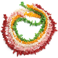 Natural Coral Beads, Nuggets, more colors for choice, 5-15mm, Hole:Approx 1mm, Approx 100PCs/Strand, Sold Per Approx 15.5 Inch Strand
