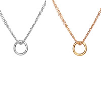 Zinc Alloy smykker halskæde, med 5cm extender kæde, Donut, forgyldt, oval kæde & for kvinde, flere farver til valg, bly & cadmium fri, 12x12mm, Solgt Per Ca. 15.5 inch Strand