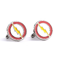 Cufflinks, Tibetan Style, Flat Round, gold color plated, for man & enamel, nickel, lead & cadmium free, 20x20mm, Sold By Pair