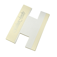 Plastic Card Bobbin, with Paper, Rectangle, 100x60x0.10mm, 200PCs/Bag, Sold By Bag