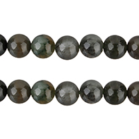 afrikanische Jade Perle, rund, natürlich, verschiedene Größen vorhanden, Klasse AB, Bohrung:ca. 2mm, Länge:ca. 15 ZollInch, verkauft von Menge
