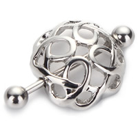 Stainless Steel Nipple Ring 316L Stainless Steel original color Sold By PC