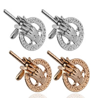 Cufflinks Zinc Alloy Hand plated for man nickel lead & cadmium free Sold By Pair