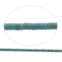 Perles turquoises, turquoise synthétique, rondelle, normes différentes pour le choix, bleu, Trou:Environ 1mm, Longueur:Environ 15.5 pouce, 10Strandstoron/sac, Environ 180PC/brin, Vendu par sac