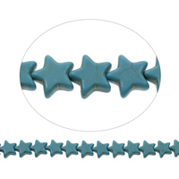Turquoise Beads Star blue Approx 1mm Length Approx 15.5 Inch Approx Sold By Bag