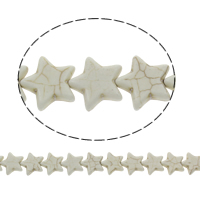 Turquoise Beads Star white Approx 1mm Length Approx 15.5 Inch Approx Sold By Bag