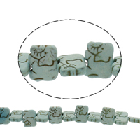 Turquoise Beads, Elephant, light blue, 22x17x6mm, Hole:Approx 1mm, Length:Approx 15.5 Inch, 10Strands/Bag, Approx 24PCs/Strand, Sold By Bag