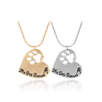 Zinc Alloy Jewelry Necklace Heart plated snake chain & with letter pattern & for woman & enamel nickel lead & cadmium free Sold Per Approx 19.6 Inch Strand