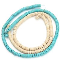 Turquoise Beads, Rondelle, more colors for choice, 6x3mm, Hole:Approx 1.5mm, Approx 66PCs/Strand, Sold Per Approx 15.5 Inch Strand