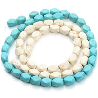 Turquoise Beads, Oval, more colors for choice, 8x12mm, Hole:Approx 1.5mm, Approx 30PCs/Strand, Sold Per Approx 15.5 Inch Strand