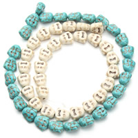 Perles turquoises, turquoise synthétique, bouddha, bijoux bouddhiste, plus de couleurs à choisir, 14x14x8mm, Trou:Environ 1.5mm, Environ 26PC/brin, Vendu par Environ 15.5 pouce brin
