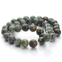 Natural African Turquoise Beads, Round, different size for choice, Hole:Approx 1.5mm, Sold Per Approx 15.5 Inch Strand
