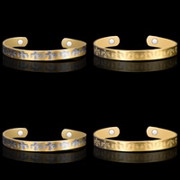 Brass Cuff Bangle plated hygienical & for woman lead & cadmium free 8mm Inner Approx 55mm Length Approx 6.5 Inch Sold By PC