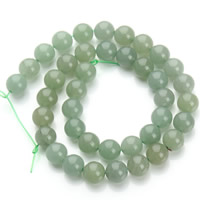 Green Aventurine Beads, Round, natural, different size for choice, Hole:Approx 1mm, Sold Per Approx 15.5 Inch Strand