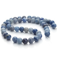 Blue Aventurine Beads Round natural Approx 1mm Sold Per Approx 15.5 Inch Strand