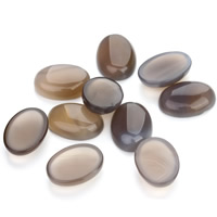 Lace Agate Cabochon, Flat Oval, different size for choice & flat back, grey, 20PCs/Bag, Sold By Bag