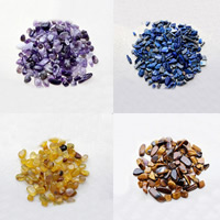 Perles bijoux en pierres gemmes, pierre gemme, pepite, différents matériaux pour le choix & aucun trou, 5-7mm, 200sol/sac, Vendu par sac