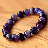 Unisex Bracelet, Amethyst, February Birthstone & different size for choice, Sold Per Approx 7 Inch Strand