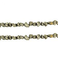 Pyrit Perle, Klumpen, natürlich, verschiedene Größen vorhanden, Bohrung:ca. 1mm, Länge:ca. 16 ZollInch, verkauft von Menge