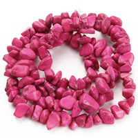Turquoise Beads Nuggets bright rosy red 8-12mm Approx 1.5mm Approx Sold Per Approx 31 Inch Strand