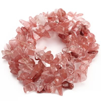 Cherry Quartz Beads, Nuggets, 8-12mm, Hole:Approx 1.5mm, Approx 76PCs/Strand, Sold Per Approx 31 Inch Strand