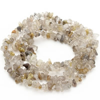 Natürlicher Citrin Perlen, Gelbquarz Perlen, Klumpen, 5-8mm, Bohrung:ca. 1.5mm, ca. 120PCs/Strang, verkauft per ca. 31 ZollInch Strang