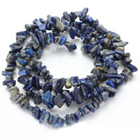 Lapis Beads, Nuggets, 5-8mm, Hole:Approx 1.5mm, Approx 120PCs/Strand, Sold Per Approx 31 Inch Strand