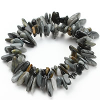 Hawk-eye Stone Perla, Nuggetsi, 8-25mm, Rupa:Približno 1.5mm, Približno 36računala/Strand, Prodano Per Približno 15.5 inčni Strand