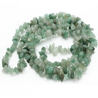 avventurina verde perla, Pepite, 5-8mm, Foro:Appross. 1.5mm, Appross. 120PC/filo, Venduto per Appross. 31 pollice filo