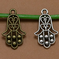 Zinc Alloy Hamsa Pendants plated lead & cadmium free Approx 1.5mm Sold By Bag