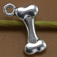 Tibetan Style Pendants, Dog Bone, antique silver color plated, lead & cadmium free, 16x11mm, Hole:Approx 1.5mm, 100PCs/Bag, Sold By Bag