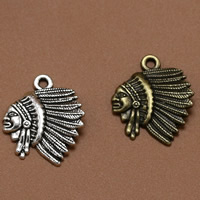 Character Zinc Alloy Pendants plated lead & cadmium free Approx 1.5mm Sold By Bag