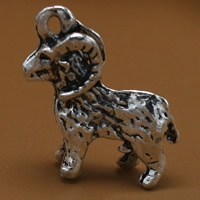 Zinc Alloy Animal Pendants Sheep antique silver color plated lead & cadmium free Approx 2mm Sold By Bag